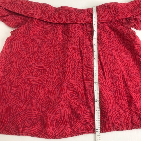 Anthropologie Maeve Mandalay Cold Shoulder Blouse Size XS - Picture 10 of 11